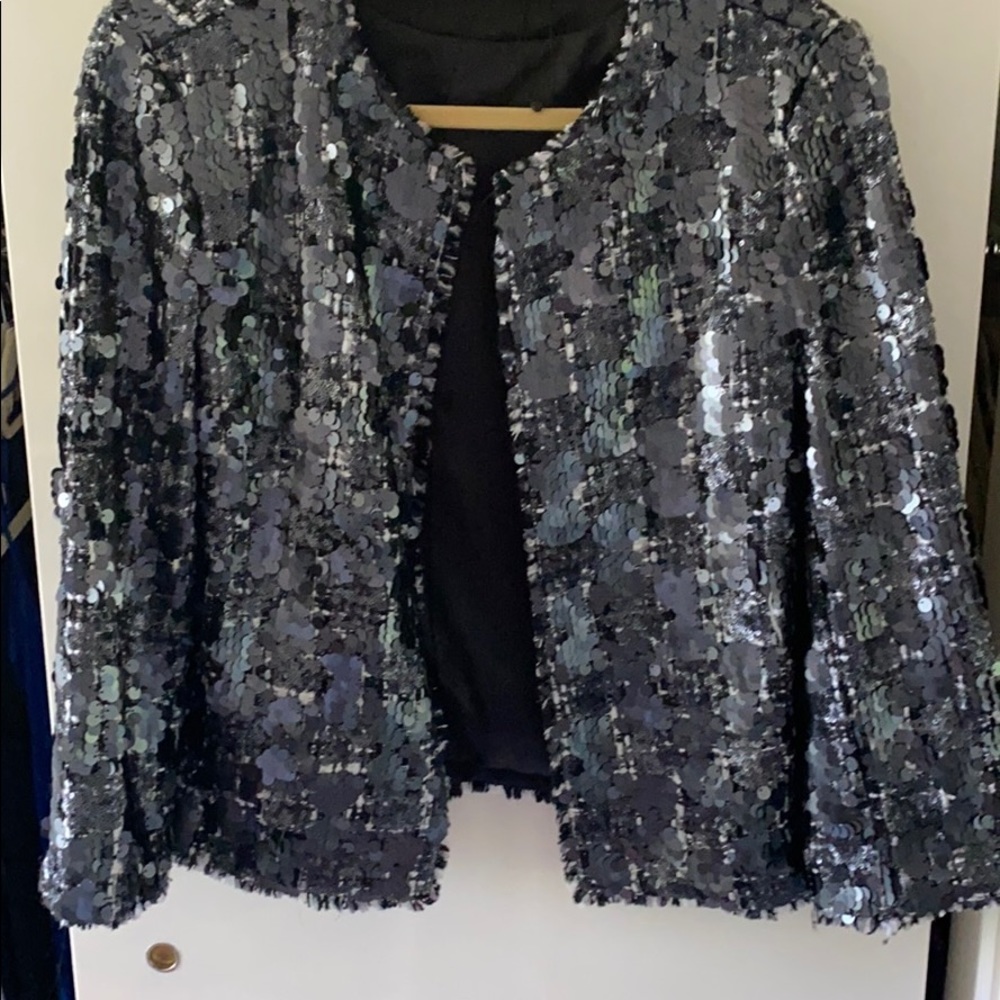 Zara Sequin Jacket Size L